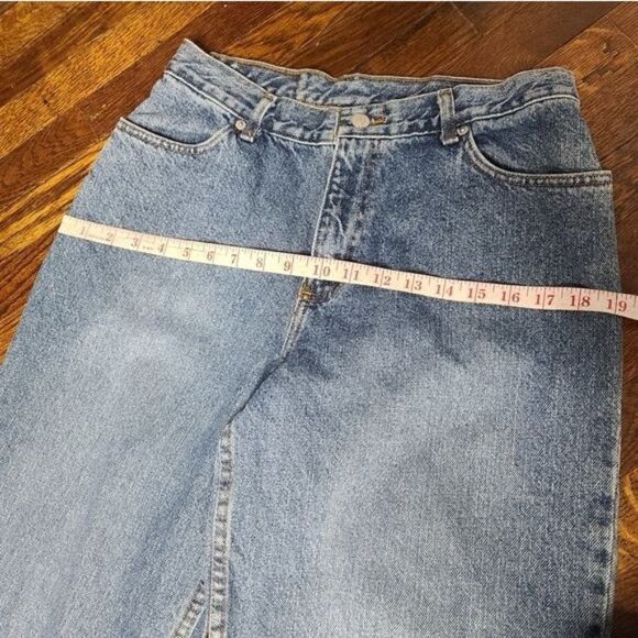 Vintage 90's Super High Rise Straight Leg Jeans - Picture 6 of 12